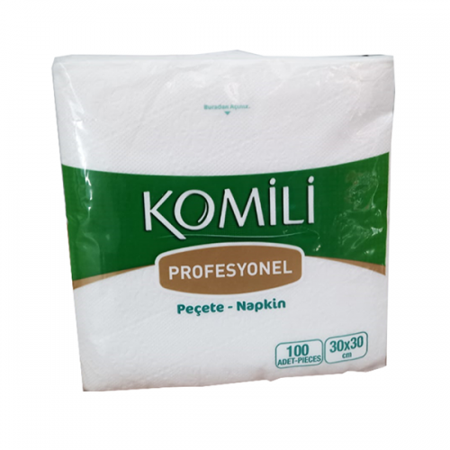 
KOMİLİ 30*30 PEÇETE 100 LÜ